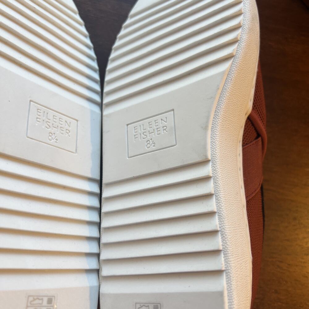 Eileen Fisher Women's Platform Sneakers Never Worn 8.5‎ Red Brown - Picture 5 of 7